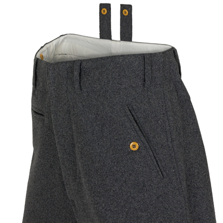 Reithose Steingrau, field officer breeches, early - repro