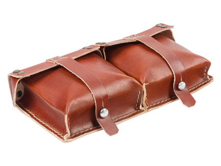 G43 double ammo pouch - brown - repro