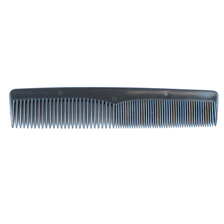 Hair comb, black, straight