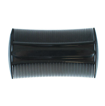 Hygienic hair comb, black, straight