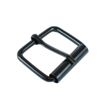 Steel 25 mm buckle, matte black, German type - replica