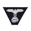 M43 trapezoid insignia - SS, wool, black - repro