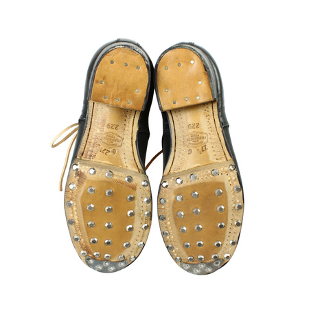 German ankle boots Schnurschuhe M37, blackened - Fredericci