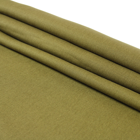 Polish Khaki 39 linen fabric, 330 g/m2 - 1,45 m width