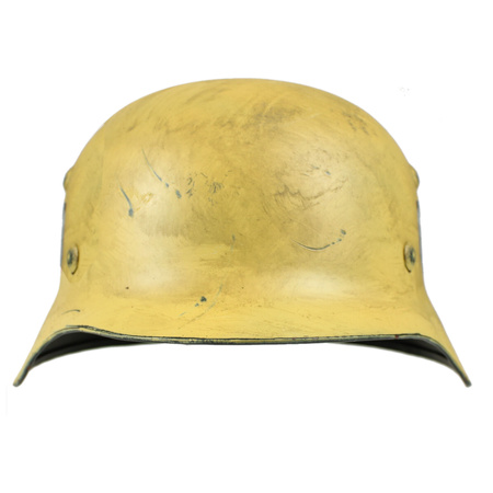 Stahlhelm M40 helmet with WH decal, DAK camo, heavily aged