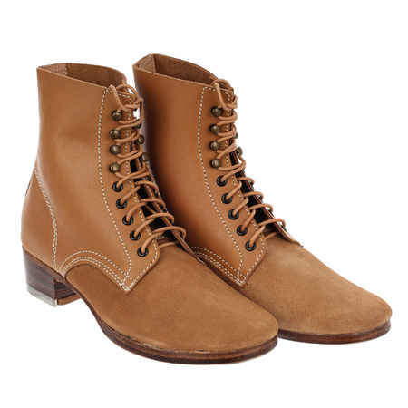 Schnurschuhe M37, trzewiki WH/SS niebarwione - replika