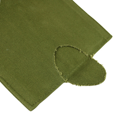 RKKA canvas shovel carrier, olive - button fastening