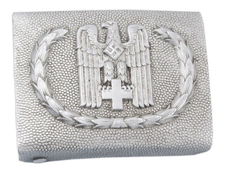 DRK Koppelschloss - German Red Cross belt buckle - aluminium - repro