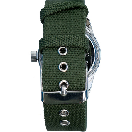 US Army Service Watch A-11, green canvas strap - Ailager® replica