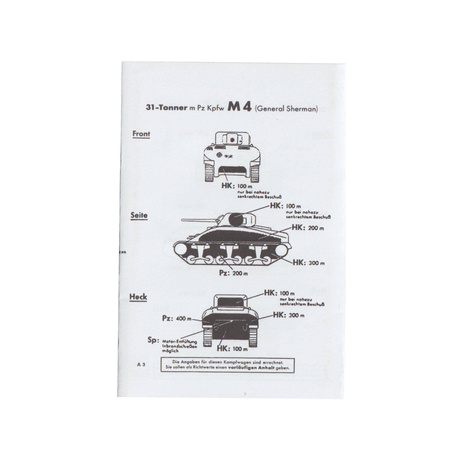 Panzer-Beschußtafel 3,7 cm Pak 37(t) - repro