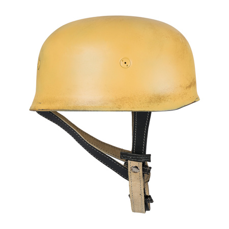Stahlhelm M38 for LW paratroopers, sand camo with LW decal, slightly aged