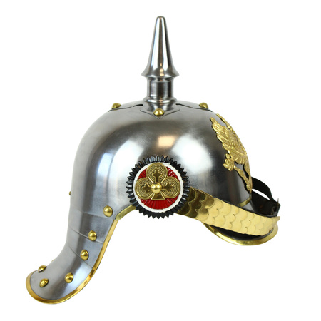 Cuirassier Pickelhaube, Silver - German Kingdom of Prussia cavalry helmet