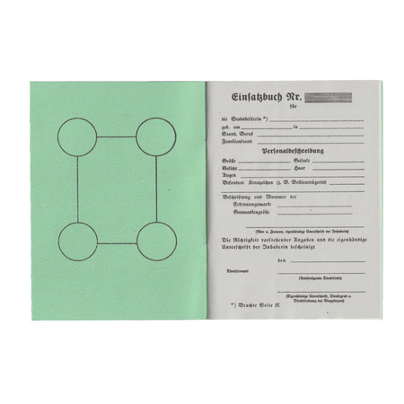 Stabshelferin des Heeres einfachbuch - repro, unfilled