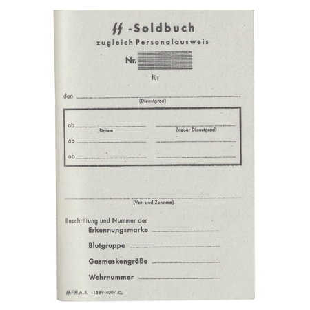 Soldbuch SS - replika