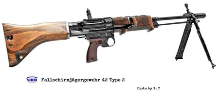 Shoei Fallshirmjägergewehr 42,  FG 42 rifle, type II