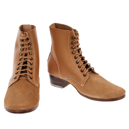 Schnurschuhe M37, trzewiki WH/SS niebarwione - replika