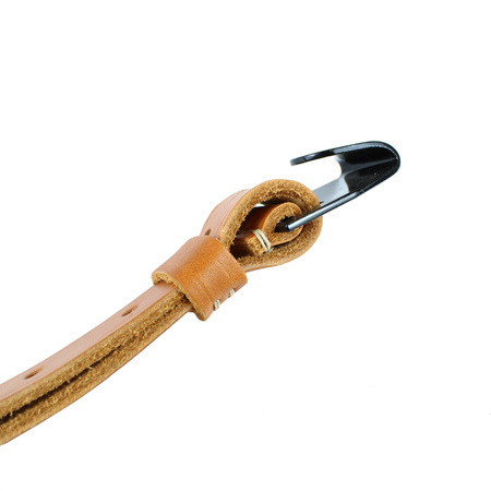 Carrying straps for Thermoflasche/Funkstelle, leather-canvas strap, pair - repro