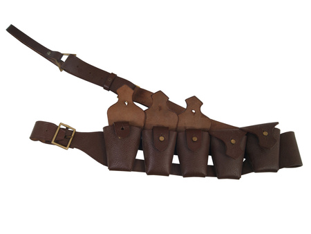 P1903 Bandolier - leather repro