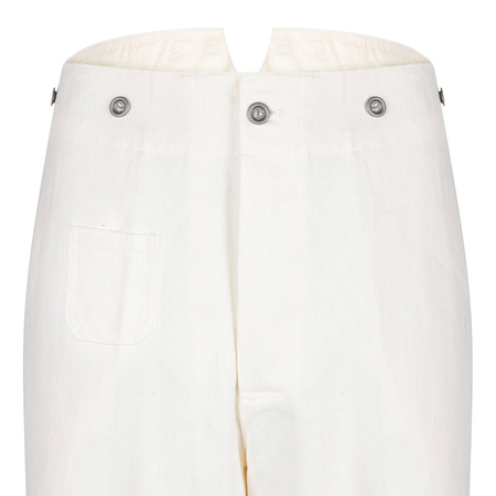 M33 Drillichhose - white HBT drill trousers - repro