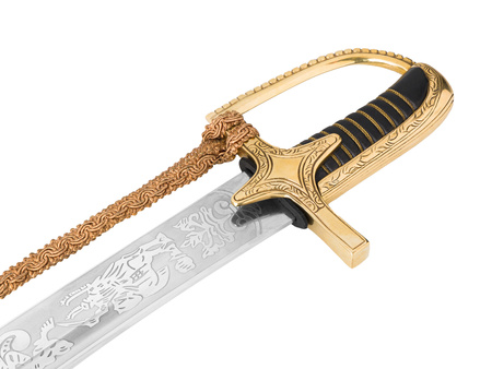 Hussar sabre, model 1750, decorative with engraving, without scabbard - replica
