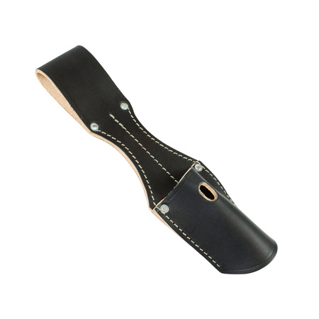 Leather frog for parade bayonet KS98, black - repro