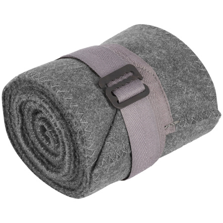 Steingrau Wickelgamaschen - stone-grey puttees with fittings - repro