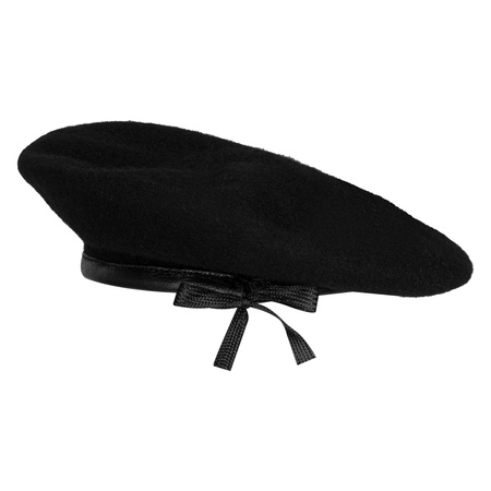 Brytyjski beret, wojska pancerne, sukienny, czarny - replika