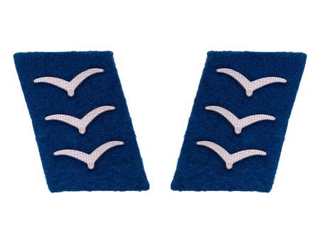 Luftwaffe collar tabs - Sanitätstruppe, Obergefreiter- repro