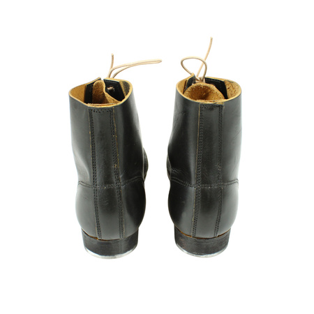 Schnurschuhe M43, German ankle boots, pre-blackened - repro