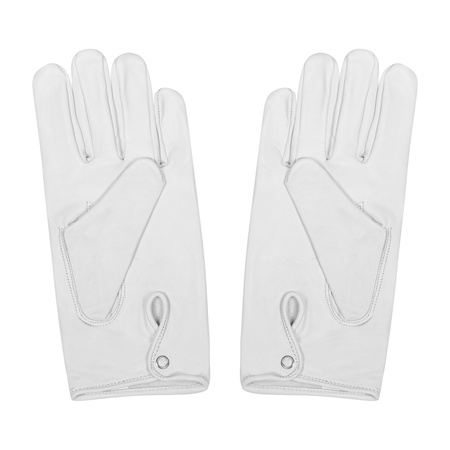 White leather gloves, ceremonial - replica