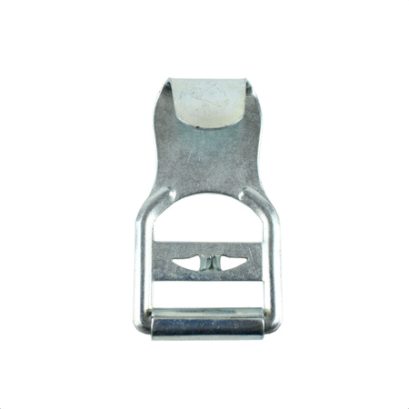 Steel buckle-hook for harness, galvanized - repro