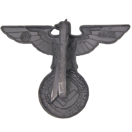 NSDAP party eagle for caps - metal aged repro