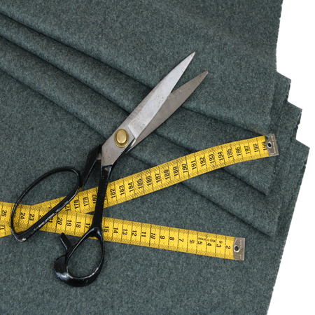 WW1 feldgrau wool fabric, 1 m