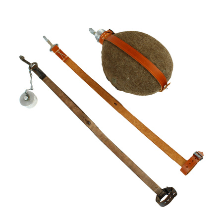 Pasek manierki paramilitarnej / HJ, brązowy - replika