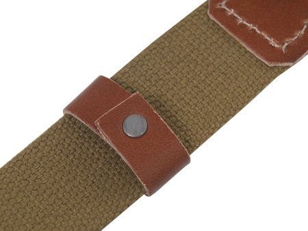 M1935 austerity pattern belt - brown leather strap - repro