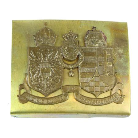 M15 officers belt buckle, Koppelschloss, double emblem - repro