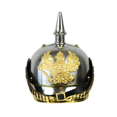Cuirassier Pickelhaube, Silver - German Kingdom of Prussia cavalry helmet