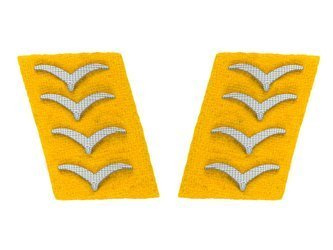 Luftwaffe collar tabs - flying personnel, Hauptgefreiter - repro