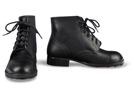 British Ammo Boots - black leather - repro