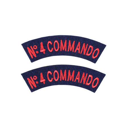Naszywki na rękaw „No.4 Commando” - replika