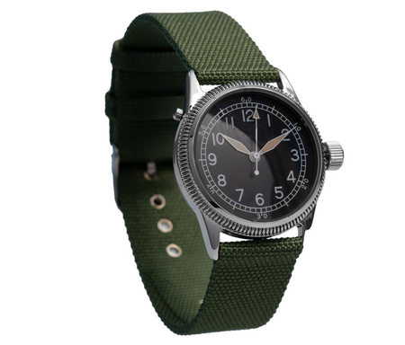 Zegarek służbowy US Army Service Watch A-11, parciany pasek - replika