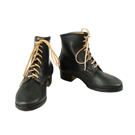 German ankle boots Schnurschuhe M43, blackened - Fredericci