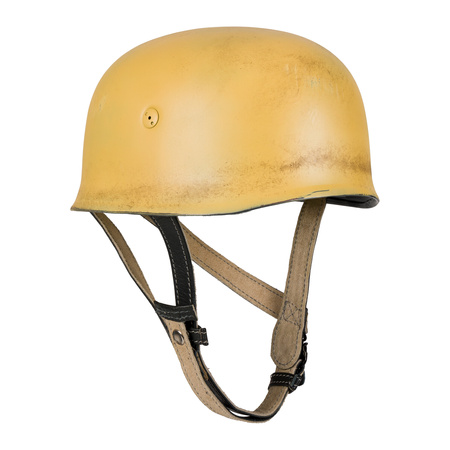 Stahlhelm M38 for LW paratroopers, sand camo with LW decal, slightly aged