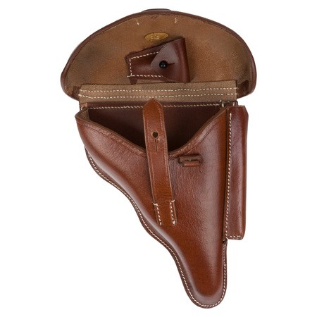 P08 police holster - brown - repro