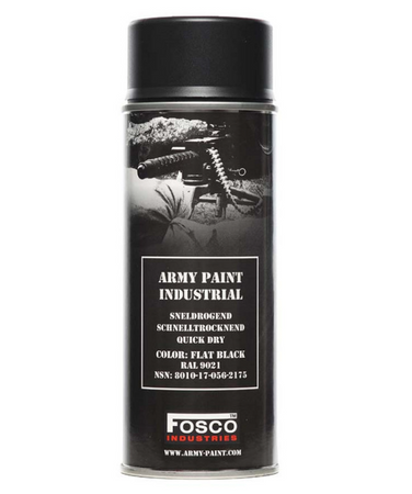 Farba Fosco Spray, Flat Black - 400 ml