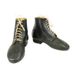 Schnurschuhe M43, German ankle boots, pre-blackened - repro
