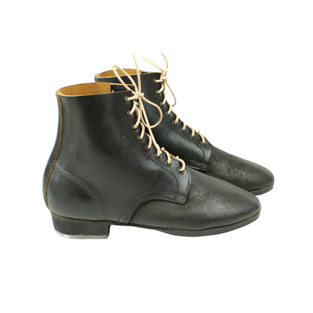 Schnurschuhe M43, German ankle boots, pre-blackened - repro