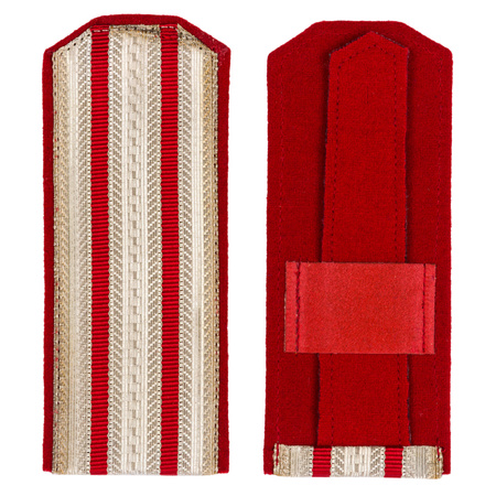 Stabs-officer shoulder straps - service - red