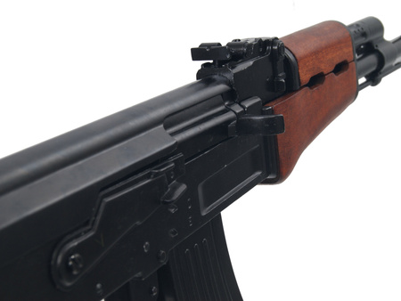 AK-47 assault rifle - wooden stock - model gun