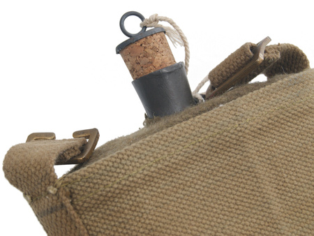 British WW2 field bottle with carrier -  repro